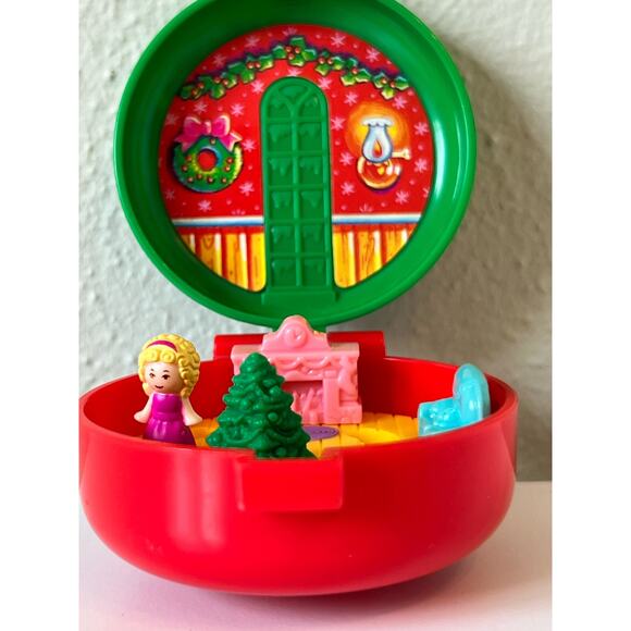Vintage 1993 Bluebird Polly Pocket McDonald's Toy Christmas Wreath McDonalds - Picture 7 of 7